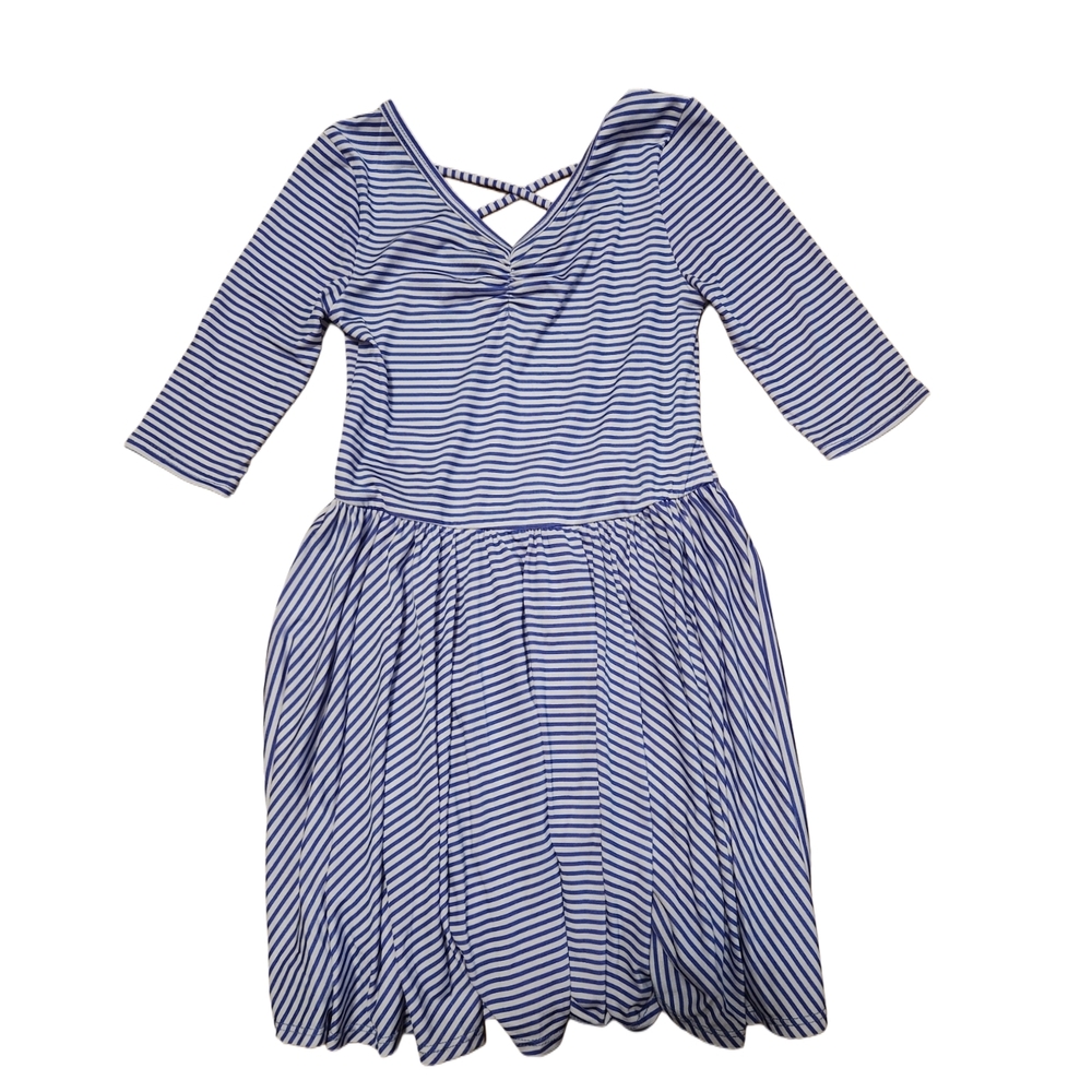 Striped Blue Kids Dress